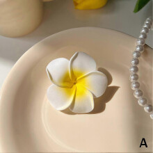 (Small) Fake Egg Flower Hairpin Hawaiian Clip Travel Headgear Egg Flower