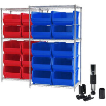 Clips para Estantes de Alambre Clips de Bloqueo para Alambre de 1 Pulgada Clips de Bloqueo para Estantes de Alambre para Sistema de EstanteríAs de