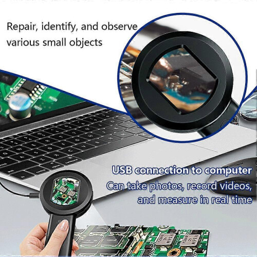 (1pcs Black) HD Handheld Digital Magnifying Microscope for LIVE /appraisal Jewelry 1