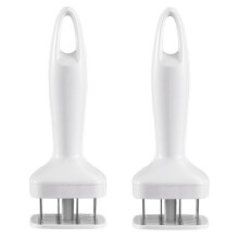 2X Meat Tenderizer Needle Stainless Steel Steak Tenderizer Hammer Kitchen Tool Cooking Gadgets Rib Breaker Meat Beater