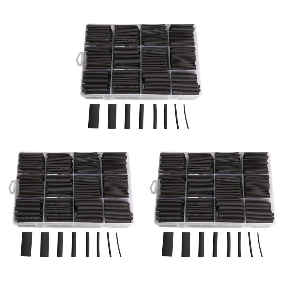 1875Pcs Heat Shrink Tubing Kit Heat Shrink Tubes Wire Wrap Ratio 2: 1 Electrical Cable Sleeve Assortment With Case 6034186053592