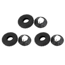 6x Inner Tube 4.10/3.50-4, Outer Tube 4.10-4 for Garden Rototiller Snow Blower Mowers Hand Truck Wheelbarrow Go Cart Kid