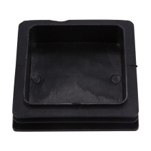100mm X 100mm Plastic Ribbed Square End Caps Cover Tube Inserts 12 Pcs