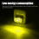 (Yellow) 4pcs Usb Led Car Interior Atmosphere Lamp, Mini Usb Car Light, Plug-in Usb Interface Trunk Ambient Lighting Portable Night Light - Pjun 2