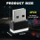 (Blue) 4pcs Usb Led Car Interior Atmosphere Lamp, Mini Usb Car Light, Plug-in Usb Interface Trunk Ambient Lighting Portable Night Light - Pjun 3