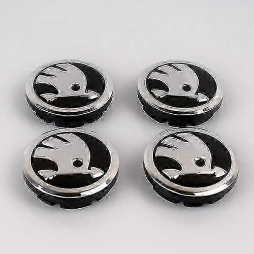 SK03- 56MM 4-pack Center covers Skoda Silver one size - MXBC