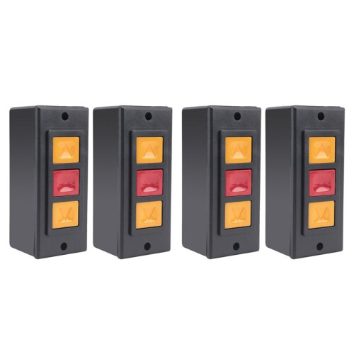 4X Garage Door Opener, Electric Door Roll  Lock Box, Surface Mounted Concealed Button  C