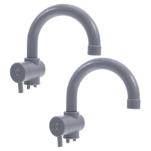 2pcs Kitchen Sink Faucet Toy: Kids Pretend Play Fake Plastic Simulation Water Faucets Children Role Playing Accessories for Indoor And Outdoor Us
