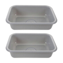 2pcs Kids Play Kitchen Sink Toy Simulation Kitchen Accessories for Toddlers Pretend Play Sink Educational Role Play for Boys And Girls