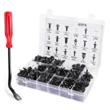 415pcs Ford Car Mix Size Fastener Clips Tool Set Auto Body Push Retainer Pin Rivet Bumper Interior Door Trim Panel Retainer Fastener Kit