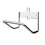 Modern Untarnished Ladder Storage Structure Flat Wall Mount for 1