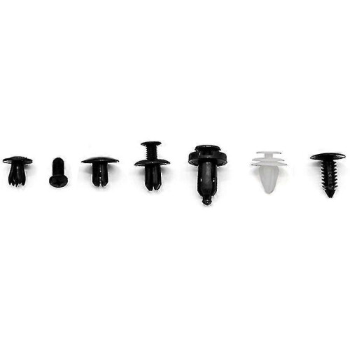 100pc Plastic Rivets Fastener Fender Bumper Push Clips W / Removal Tool for - RIpj 2
