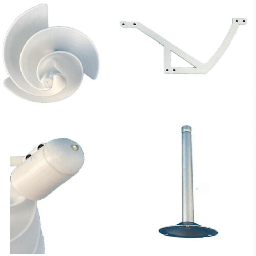 Micro Spiral Wind Turbine Breeze Starter Generator Experimental Model 2
