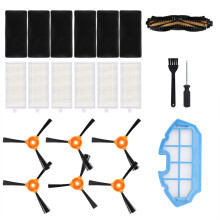 Kit de acessórios de reposição para aspirador robô: filtro HEPA de alta eficiência e escova combinada com escovas laterais, melhorando o