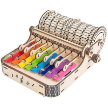 Hand Crank Xylophone Orff Percussion Rhythm Device for Preschool Education G