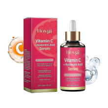 (2Pcs)Vitamin C Serum for Face and Eyes with Hyaluronic Acid, Aloe Vera and Vitamin E, Anti-Aging Vitamin C Facial Serum, Even Skin Tone