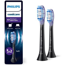 Cabezal de cepillo de dientes de repuesto - PHILIPS - Sonicare Premium Gum Care HX9052/88 - Paquete de 2 - Cerdas suaves - Indicador de desgaste