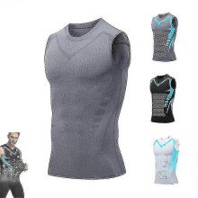 (XL, gray) Posture Corrector Vest For Men, Ionic Shaping Sleeveless Shirt - RiRi