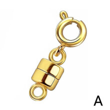 (Red) Silver Gold Magnetic Clasp Hook for DIY Bracelet Necklace Jewelry Finding