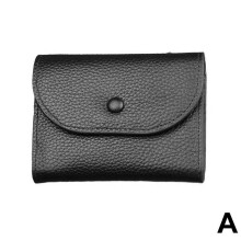 (Cold white light) Wallet Leather Coin Purse Card Holder Mini Minimalist Wallet