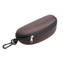 (Coffe) Sunglasses Case Solid Large Space Waterproof Protective Glasses Case Travel Box for Adult