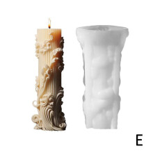 (ZL 198) European Cylinder Silicone Mold DIY Minimalist Pillar Gift Candle Mold