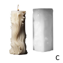 (ZL 196) European Cylinder Silicone Mold DIY Minimalist Pillar Gift Candle Mold