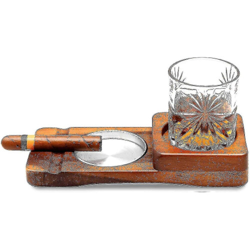 Ashtray Coaster/whiskey Glass Tray , Ashtray