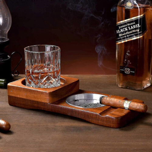 Ashtray Coaster/whiskey Glass Tray , Ashtray 1