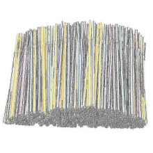 100/200/500 Pack of 8-Inch Multi-Coloured Bendable Disposable Plastic Drinking Straws