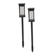 2PCS Solar Path Lights 800mAh 55cmx7cm Warm Light