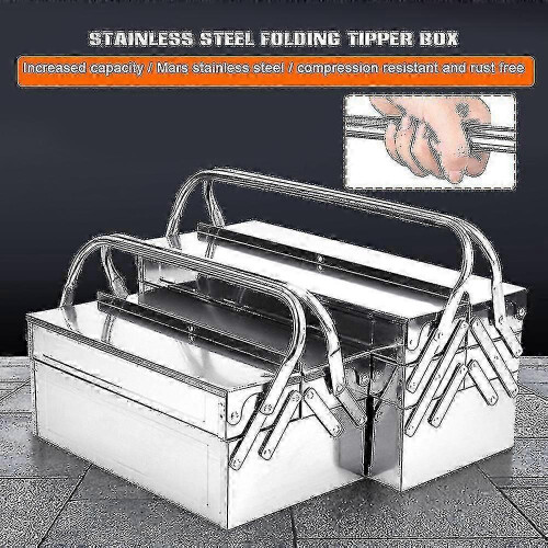Stainless Steel Multi-Layer Toolbox for Secure On-Board Storage and Organisation 1