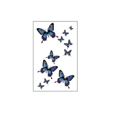 Butterflies 3D Multicoloured Temporary Tattoo Fake Women
