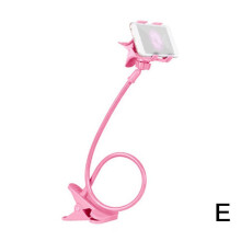 (Lemon) Universal Lazy Mobile Phone Gooseneck Stand Holder Flexible Bed Desk Table Clip