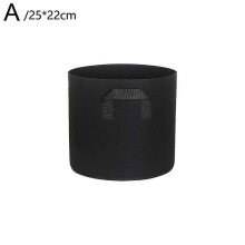 (25x22 Black) Versatile Premium Unique Planting Quality planting non-woven beautiful bag pot seedling bag tree growth black