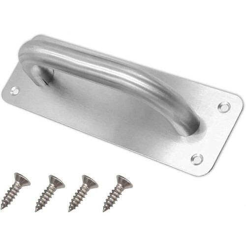 Pull Push Door Handle Stainless Steel Sliding Door Handle Square Cupboard Handle Gate Handle(200 X 65 Mm) - DD