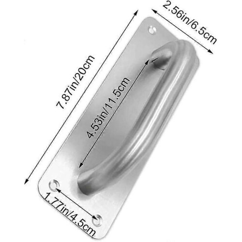 Pull Push Door Handle Stainless Steel Sliding Door Handle Square Cupboard Handle Gate Handle(200 X 65 Mm) - DD 1