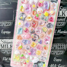 (Black For Samsung S25 ultra) 3D Cartoon Children Nail Art Stickers Decals Girls Party Decor