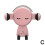 (Pink) Car Phone Holder Car Air Vent Gravity Navigation Mount Can Rotate 360 Degrees 1