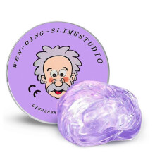 (Purple)Kids Stress Relief Toy Colorful Slime Crystal Clay Squeeze Play