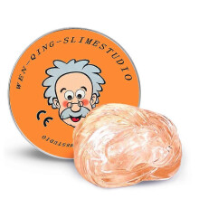 (Orange)Kids Stress Relief Toy Colorful Slime Crystal Clay Squeeze Play