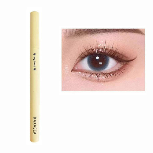 (Orange) Slim Waterproof Liquid Eyeliner Lying Silkworm Pen Lasting Black Quick Drying