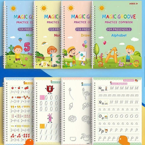 Reusable Groove Writing Practice Book Calligraphy Early 1