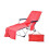 (Red) Powerful Multi-functional Beach Chairs Cover Microfiber Solid Color Series Summer Seaside Superior Elegant 1