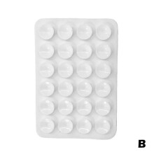 (White) Silicone Suction Pad For Mobile Phone Fixture Suction Cup Backed New Q7 New M