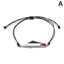 Palestine Bracelet Adjustable Free Palestinian Flag Save Gaza Rope Wristband