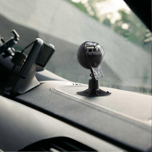 360 Degree Rotation Vehicle Navigation Ball Shaped Car Compass with Suction 1