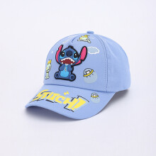 (Light Blue)Lilo Stitch Cartoon Kids Baseball Cap Protection Breathable Summer Children Hat