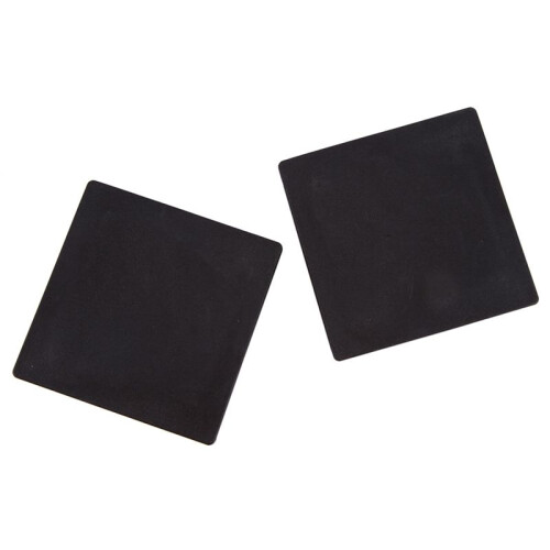 100mm x 100mm Plastic Ribbed Square End Caps Cover Tube Inserts 10 Pcs 2