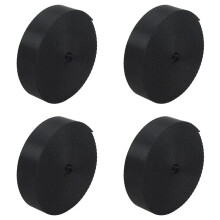 4X Black 10 Yards Nylon Gurtband Mehrzweckgurtband (25 mm) Breite